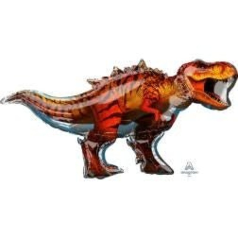 Ballon Mylar Supershape - Monde Jurassique (T-Rex)