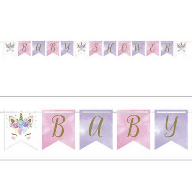 Bannire Baby Shower - Licorne