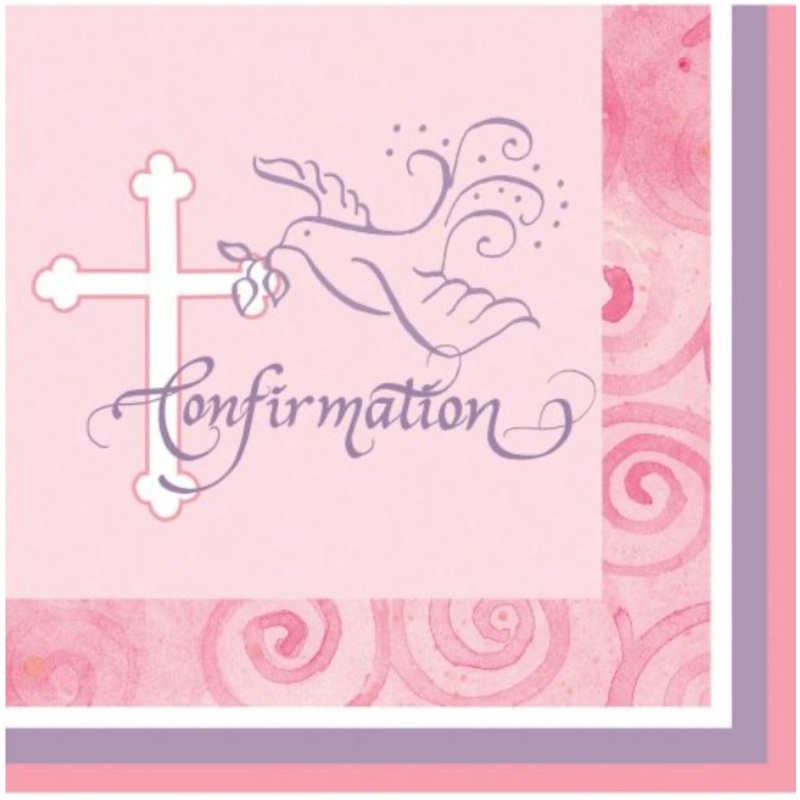 Serviettes De Table (16) - Colombe Rose