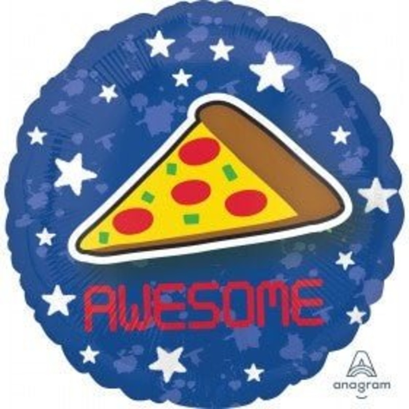 Ballon Mylar 18Po - Pizza Awesome