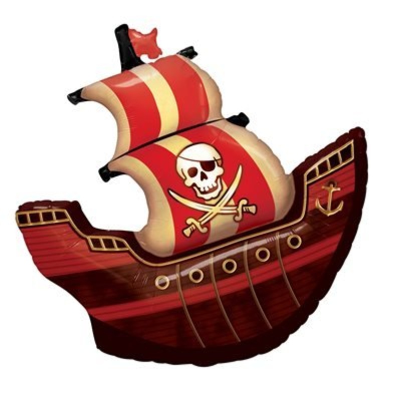 Ballon Mylar 24po- Bateau pirate