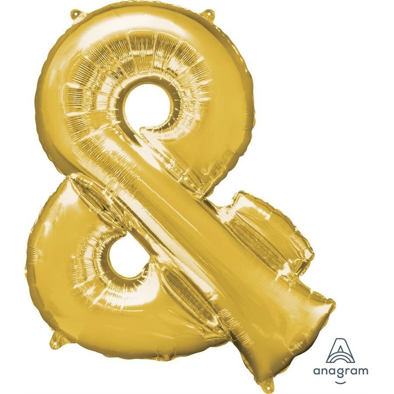Ballon Mylar Supershape - Lettre & - Or