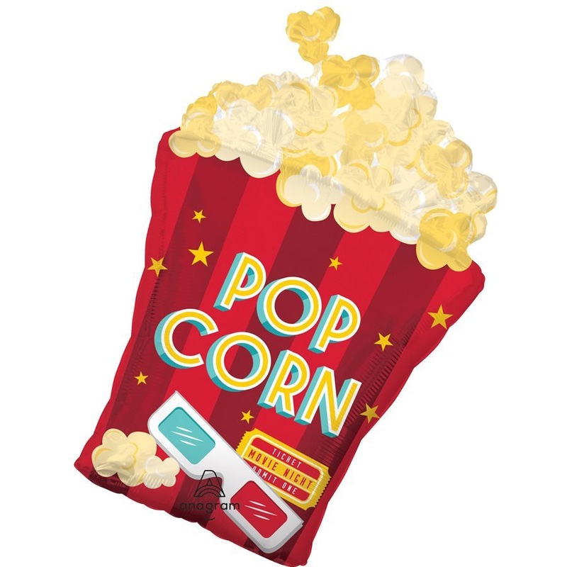 Ballon Mylar Supershape - Pop Corn Cinma