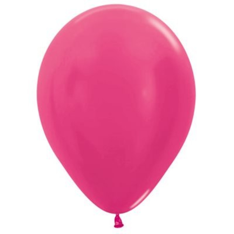 Sac De 50 Ballons 11Po - Fushia Mtallis