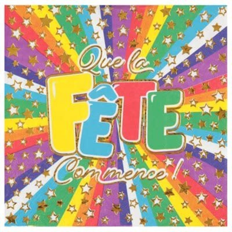 Serviettes De Table Que La Fete Commence (20)
