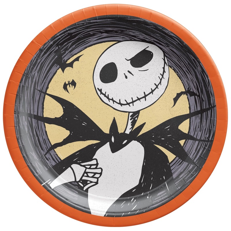 Assiettes ronde 10po (18) - Halloween L'trange Nol de monsieur Jack