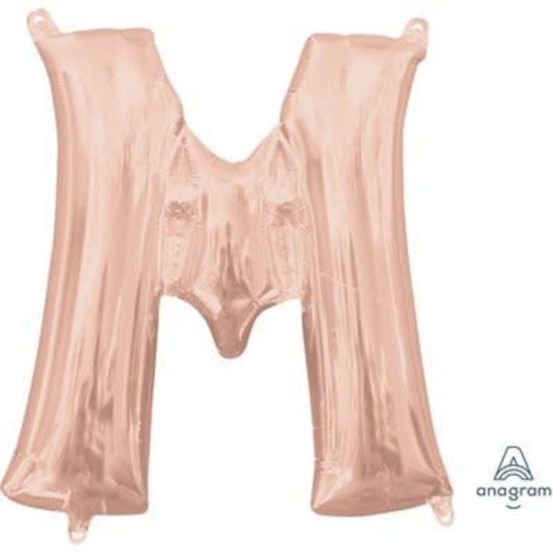 Ballon Mylar 16Po - M Rose Gold