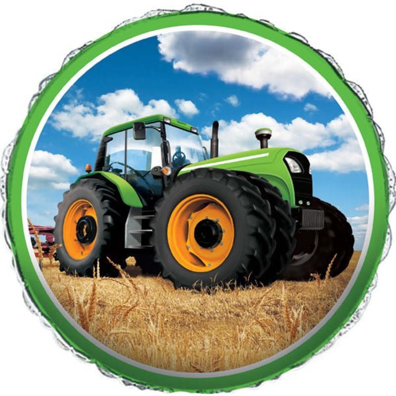 Ballon Mylar 18Po - Tracteur Vert