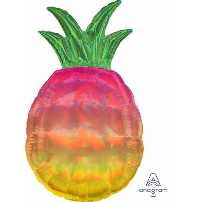 Ballon Mylar Supershape - Ananas Holographique