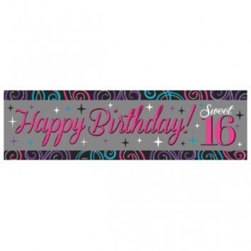 Bannire Gante (65" X 20") - 16 Sweet Sixteen