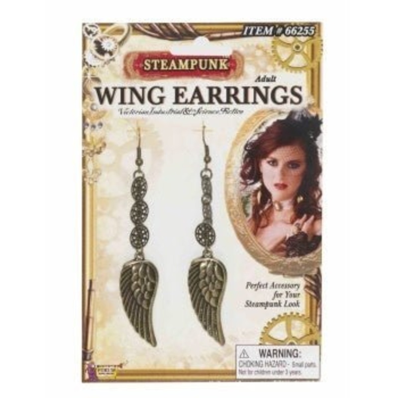 Boucle D'Oreilles Ailes Steampunk