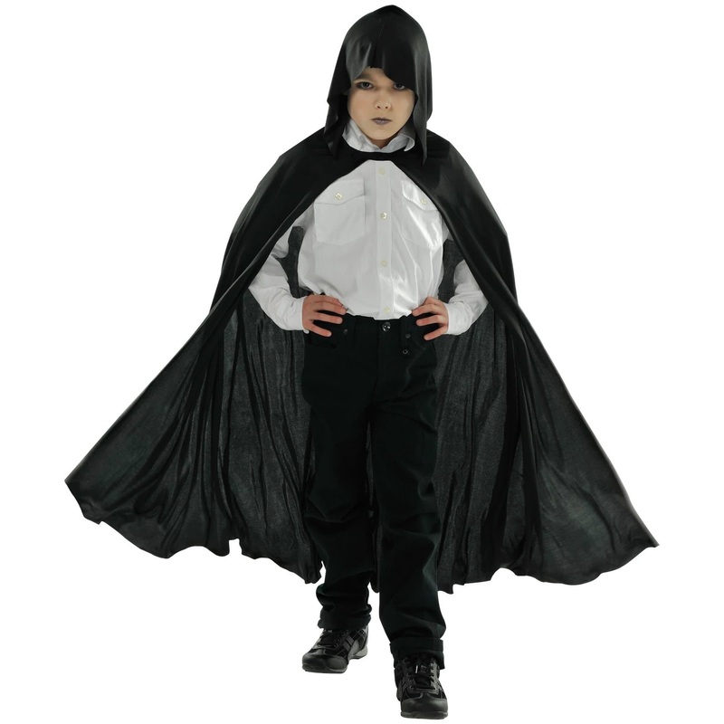 Cape Noir  Capuchon - Enfant