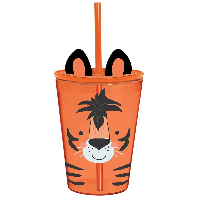 Verre A Paille - Animaux De La Jungle