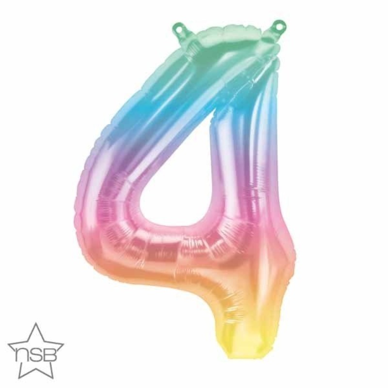 Ballon Mylar 16" - 4 Pastel