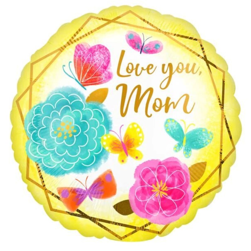 Ballon Mylar 18Po - Love You Mom