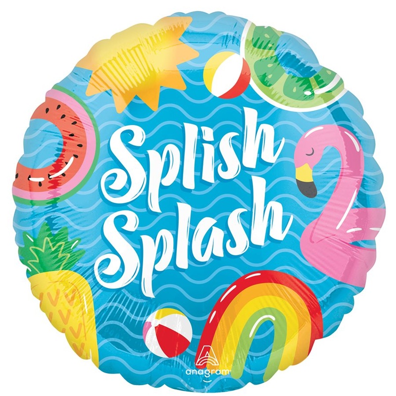Ballon Mylar 18Po - Splish Splash (Piscine)