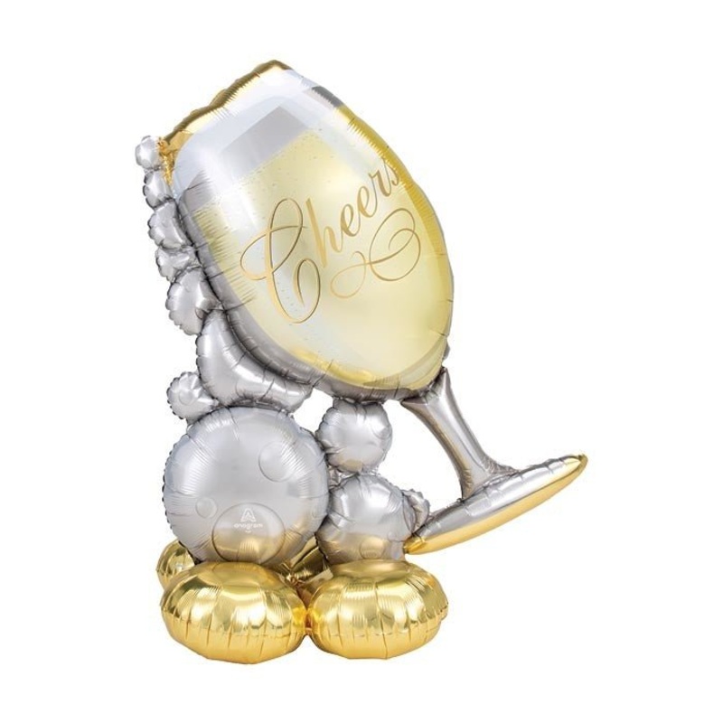 Ballon Mylar Airloonz - Coupe Vin Et Cheers