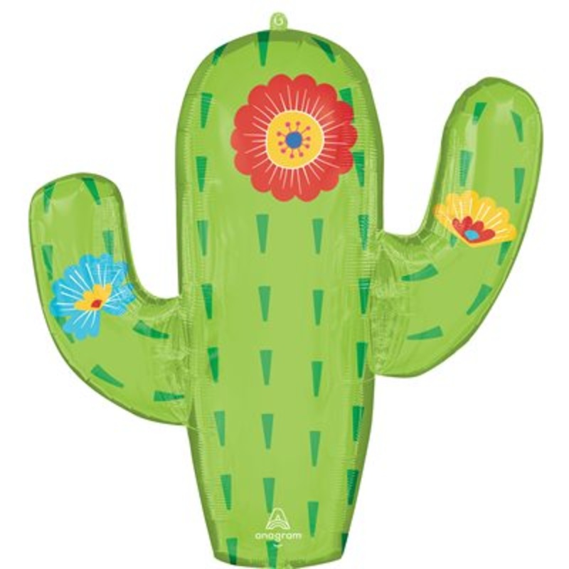 Ballon Mylar Supershape - Cactus (fleurs)