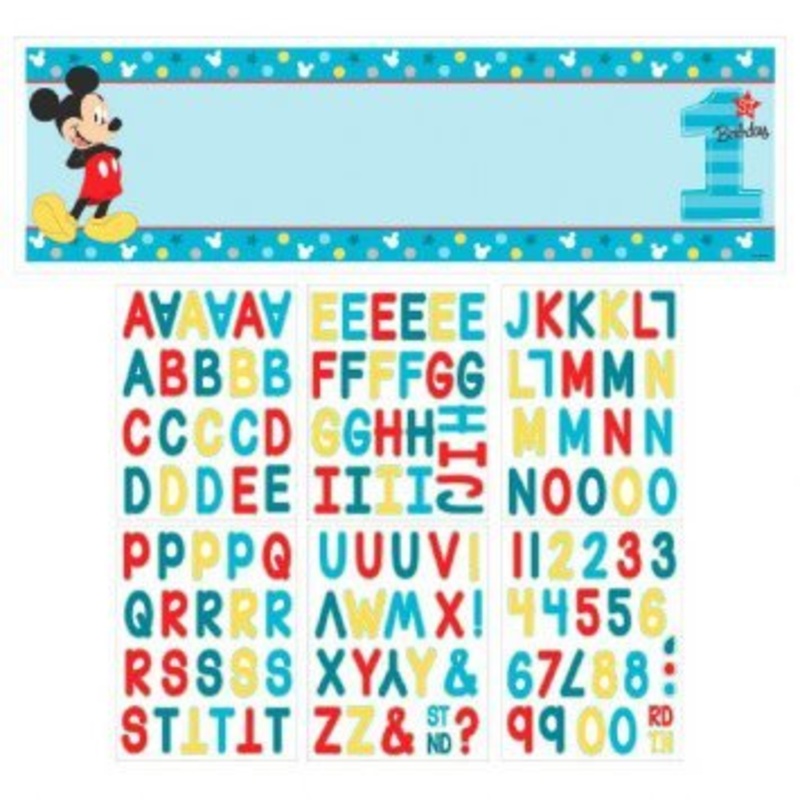 Bannire Personnalisable - Disney Mickey 1 An