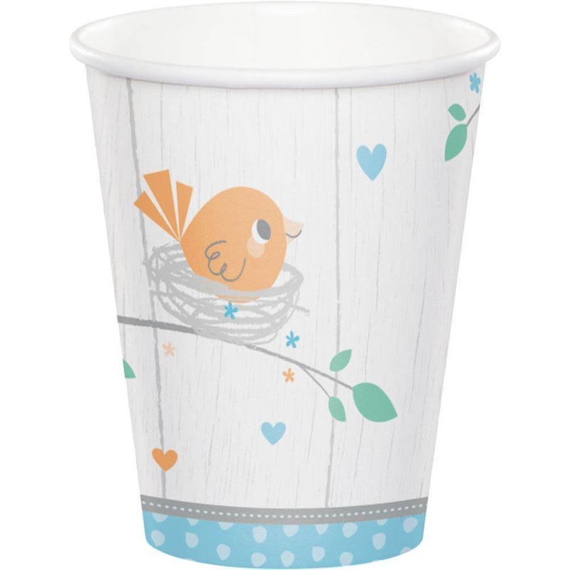Verres 9Oz (8) - Oisillons Bleus
