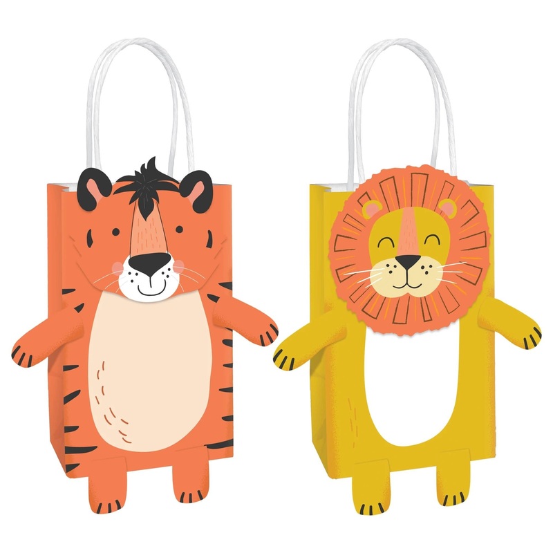 Sacs A Surprise En Papier (8) - Animaux De La Jungle