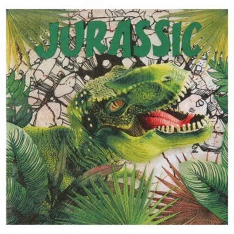 Serviettes De Table Dinosaure Multicolore (20)