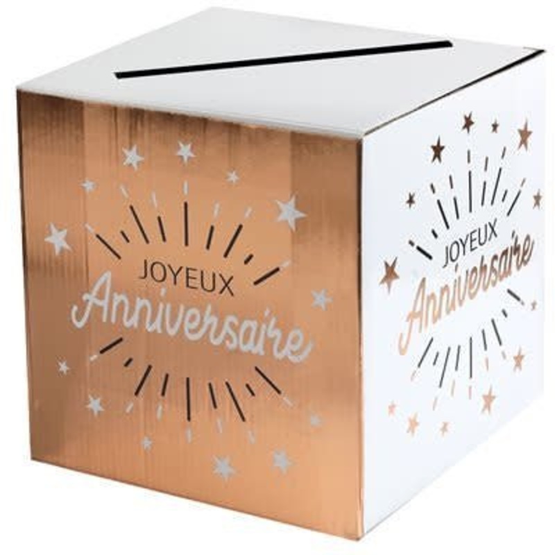 Tirelire Joyeux Anniversaire Rose