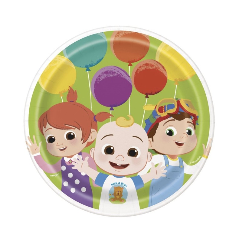 Assiette en Carton 7Po (8) - Cocomelon