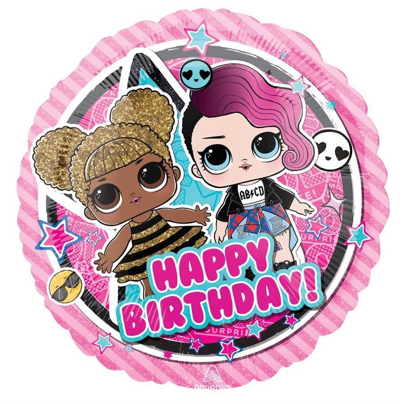 Ballon Mylar 18Po - Happy Birthday Lol