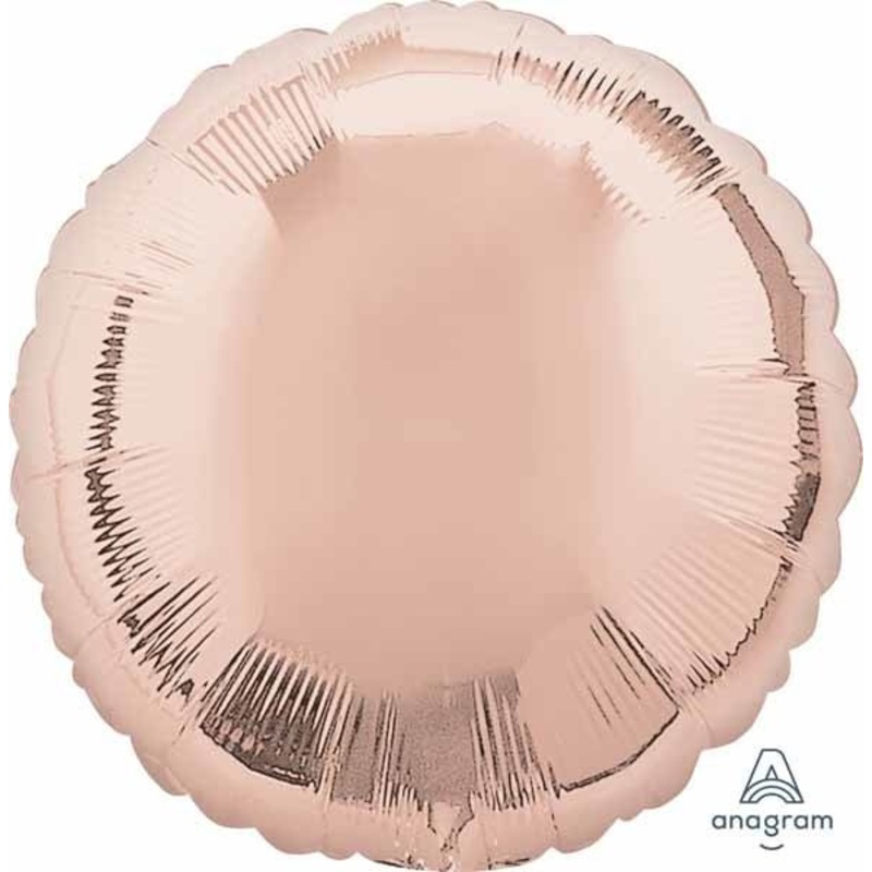 Ballon Mylar 18Po Rond - Rose Gold