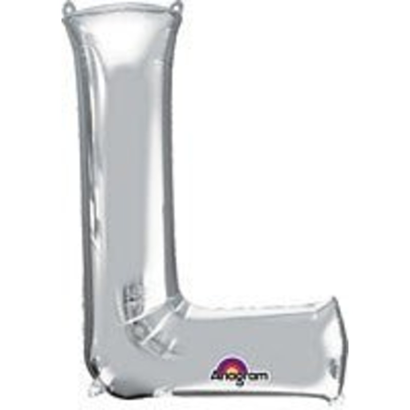 Ballon Mylar Supershape - Lettre L Argent