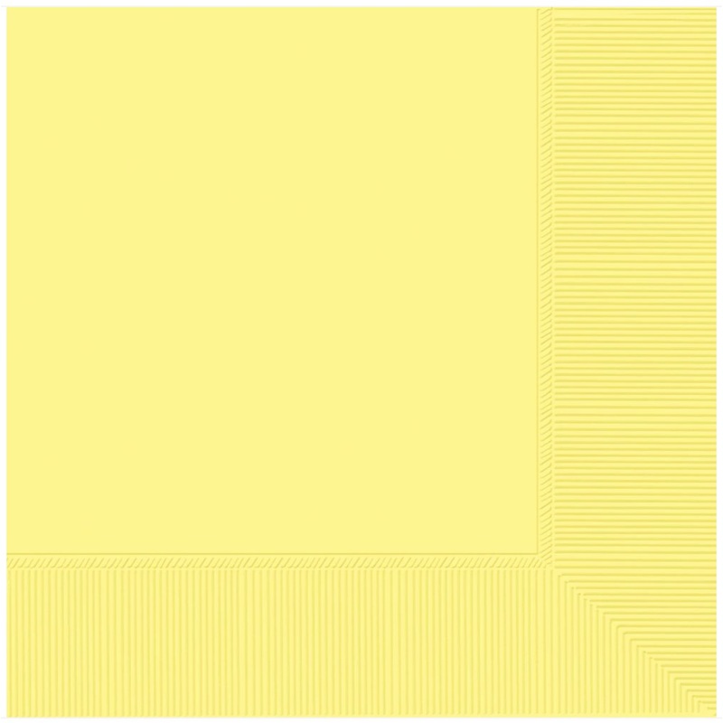 Serviettes De Table (40) - Jaune Ple