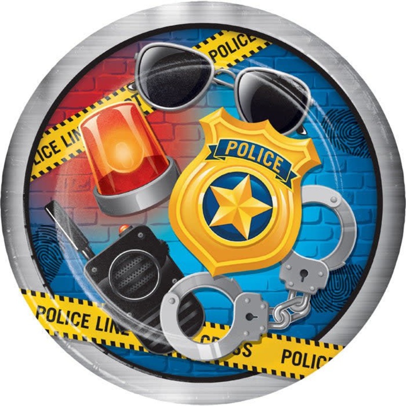 Assiettes 9Po (8) - Police