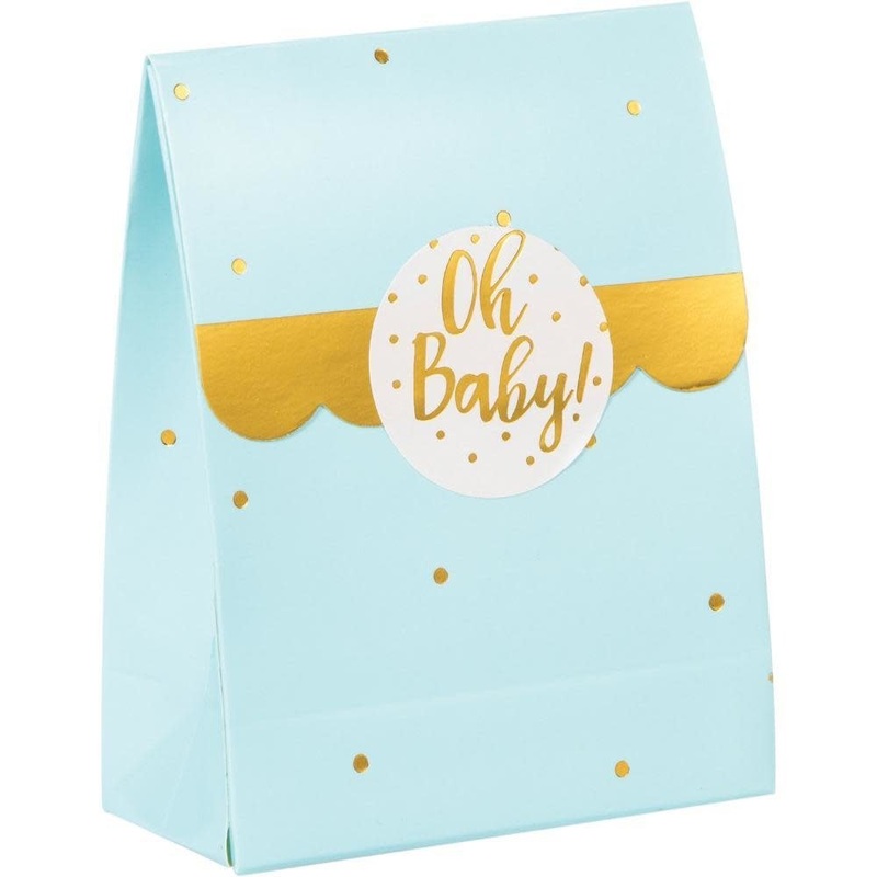 Sacs (8)  - Bleu Et Dor Oh Baby Avec Autocollants