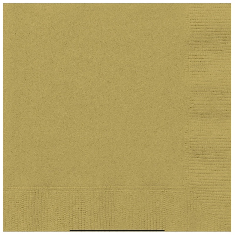 Serviettes De Table (50) -  Or