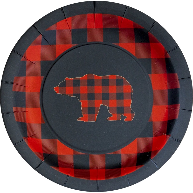 Assiettes 9Po (8) - Motifs Bcheron - Ours