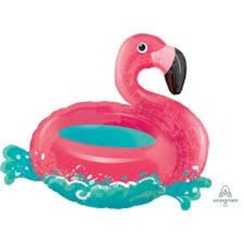 Ballon Mylar Supershape - Flamant Rose Flottant