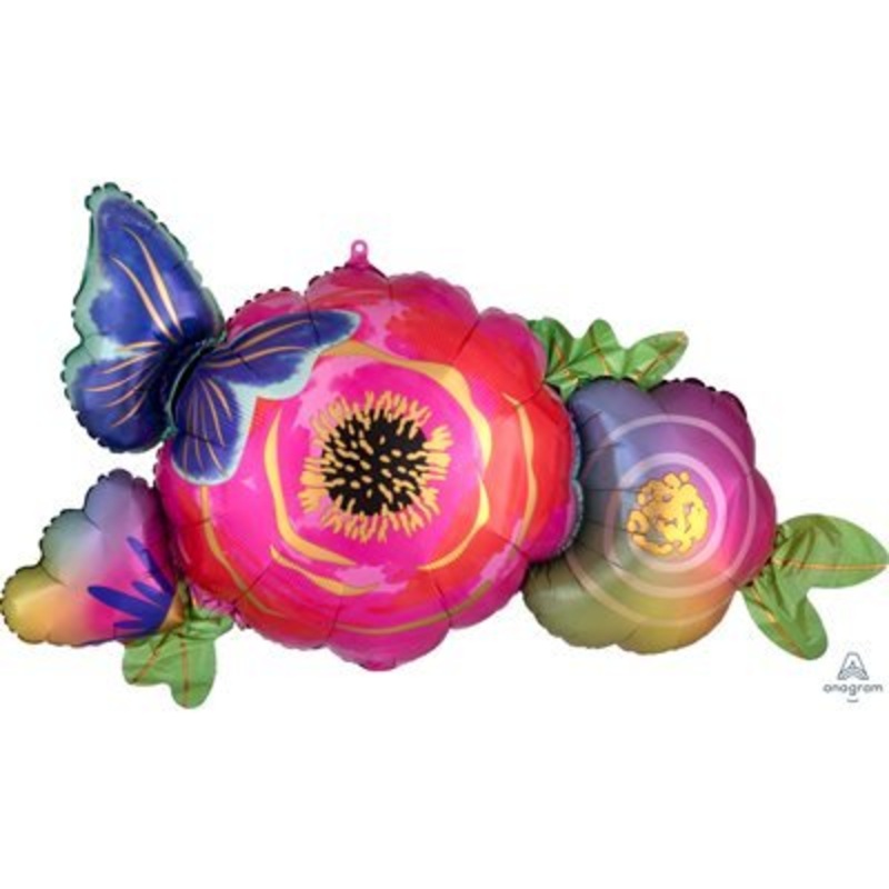 Ballon Mylar Supershape - Fleurs