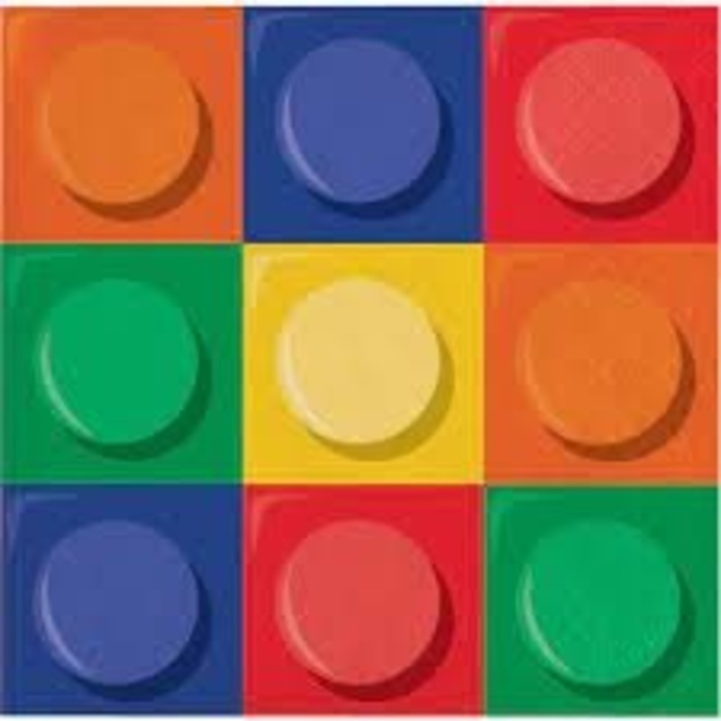 Serviettes  Cocktail (16) - Fte En Blocs
