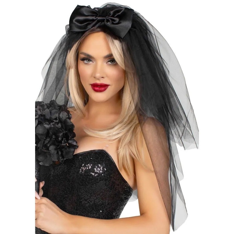 Tiare Et Voile De Mariage Noir