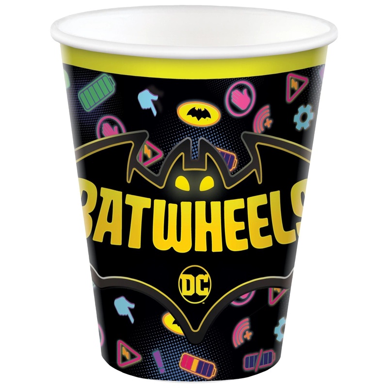 Verres en carton 9 oz (8) - Batwheels
