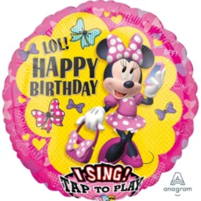 Ballon Mylar Chantant - Minnie Mouse