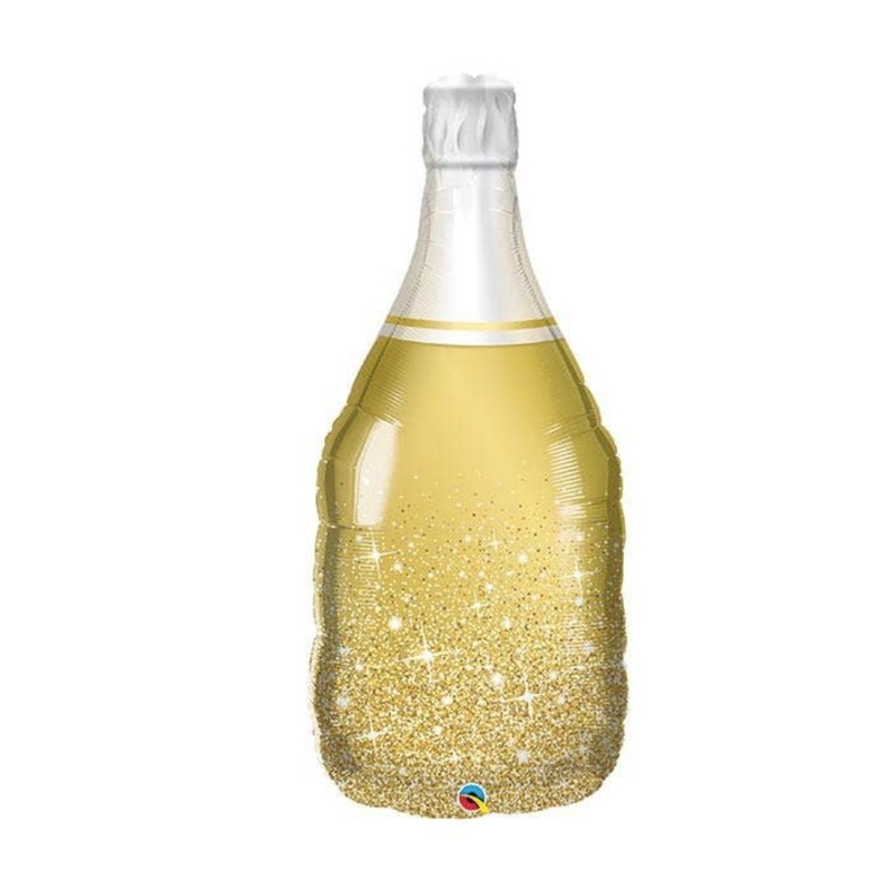 Ballon Mylar Supershape - Bouteille De Champagne Or