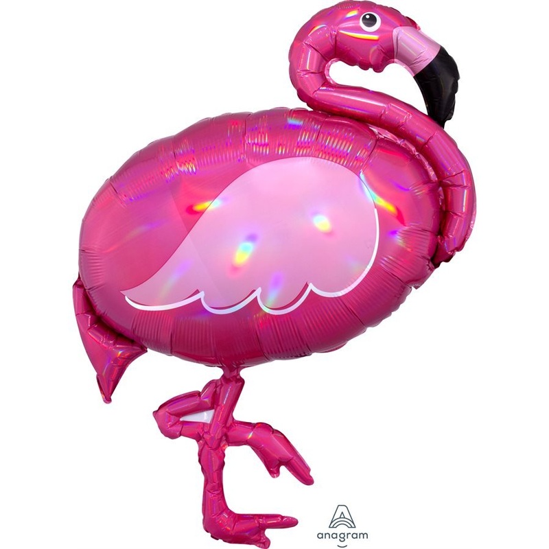 Ballon Mylar Supershape - Flamant Rose