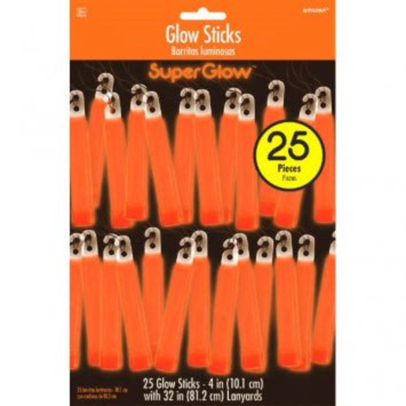 Btons Lumineux 4" (25Pc) -  Orange