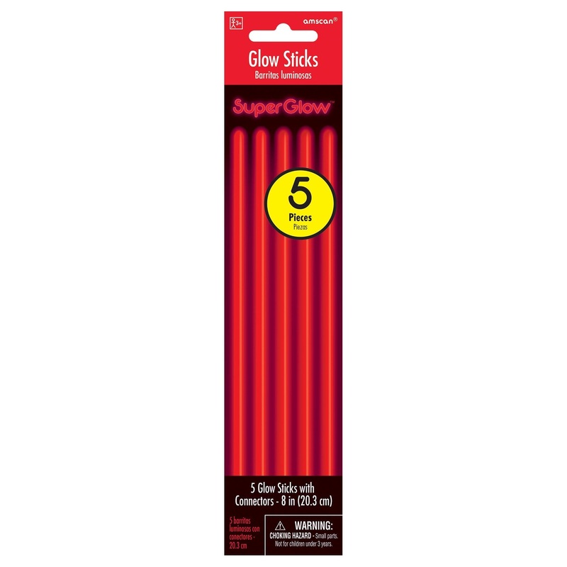 Btons Lumineux 8Po (5Pc) - Rouge