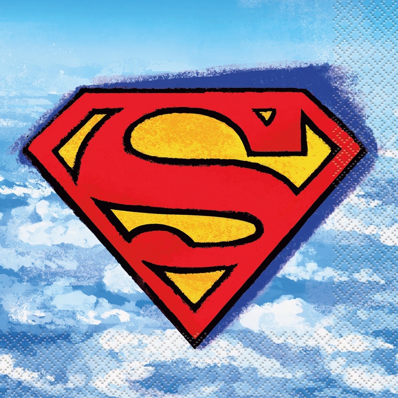 Serviettes de table (16) grande - Superman