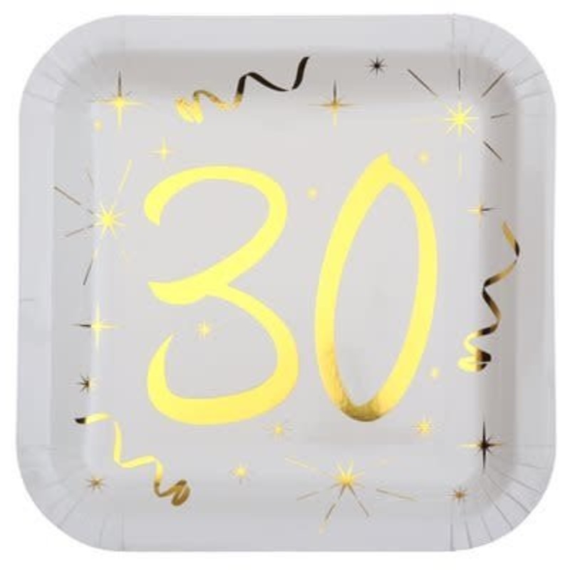 Assiettes 9Po (10) -  Or 30 Ans