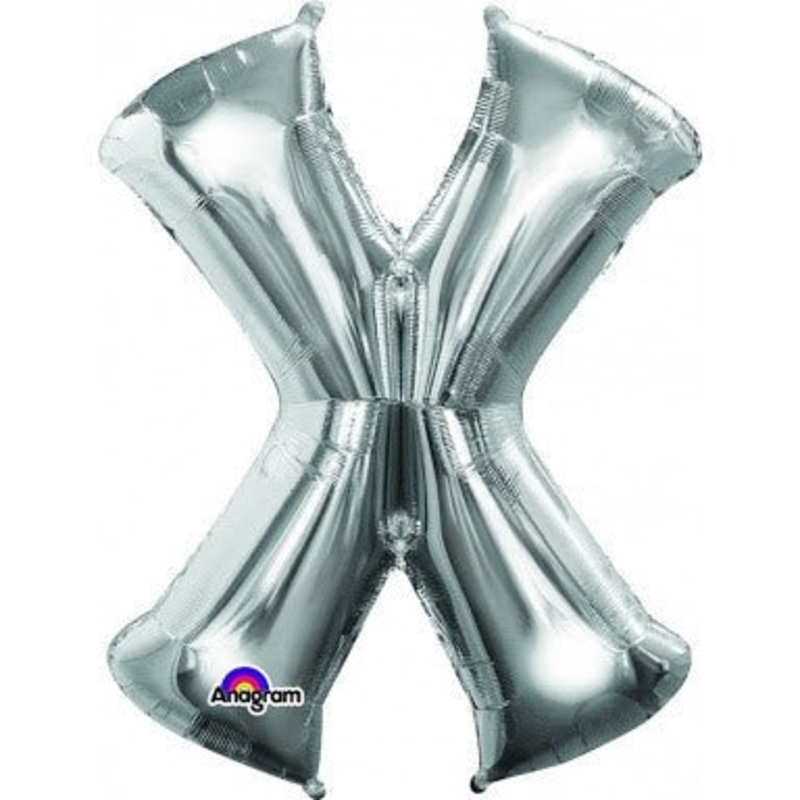 Ballon Mylar 16" - X Argent