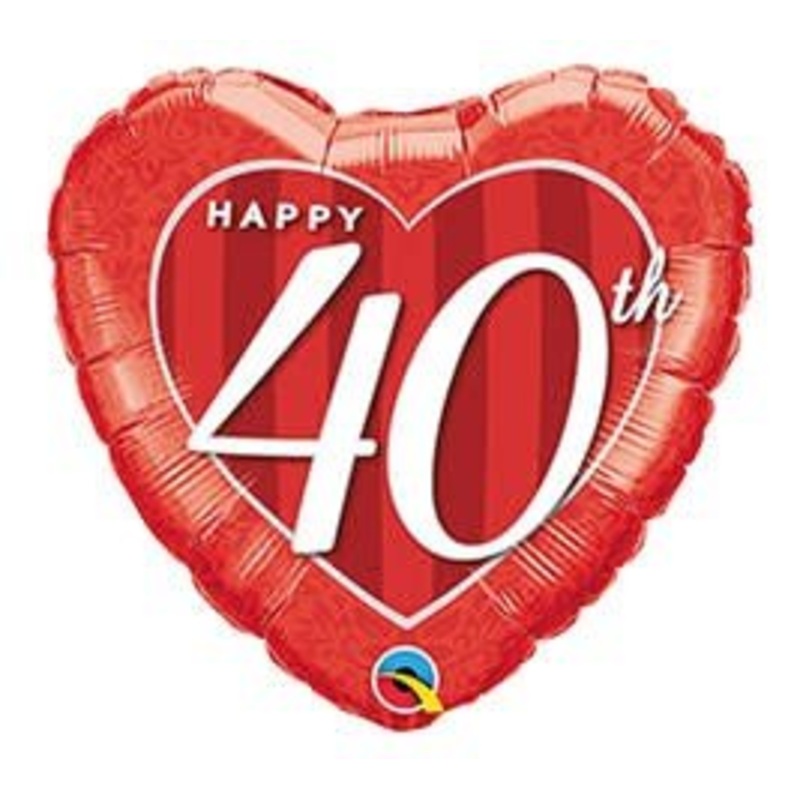 Ballon Mylar 18Po - Happy 40Th